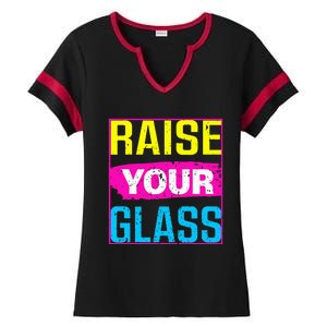 Raise Your Glass Concert Ladies Halftime Notch Neck Tee