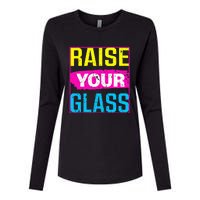 Raise Your Glass Concert Womens Cotton Relaxed Long Sleeve T-Shirt