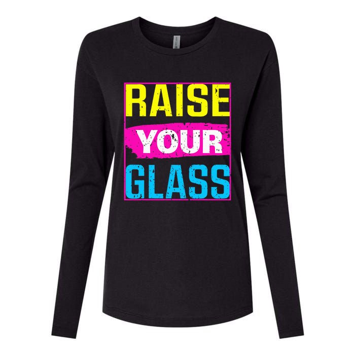 Raise Your Glass Concert Womens Cotton Relaxed Long Sleeve T-Shirt