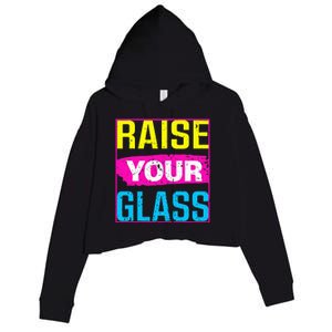 Raise Your Glass Concert Crop Fleece Hoodie