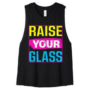 Raise Your Glass Concert Women's Racerback Cropped Tank