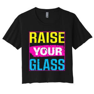 Raise Your Glass Concert Women's Crop Top Tee