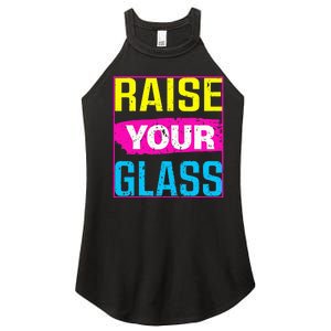 Raise Your Glass Concert Women's Perfect Tri Rocker Tank