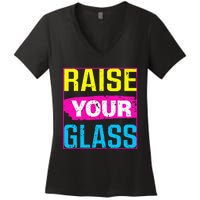 Raise Your Glass Concert Women's V-Neck T-Shirt