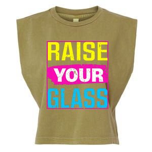 Raise Your Glass Concert Garment-Dyed Women's Muscle Tee