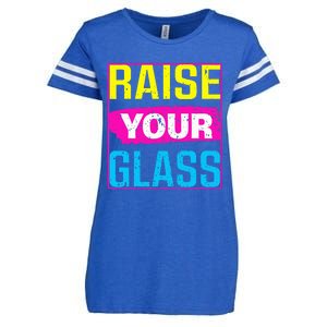 Raise Your Glass Concert Enza Ladies Jersey Football T-Shirt