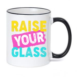 Raise Your Glass 11oz Black Color Changing Mug