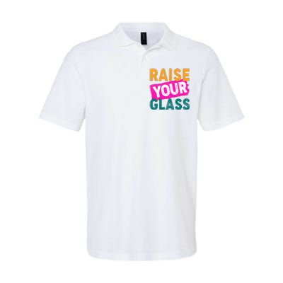 Raise Your Glass Softstyle Adult Sport Polo