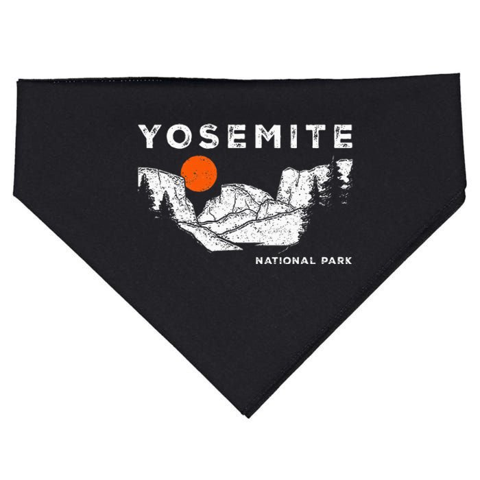 Retro Yosemite HalfDome National Park Vintage USA-Made Doggie Bandana