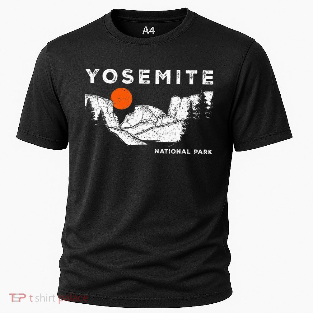 Retro Yosemite HalfDome National Park Vintage Performance Shirt