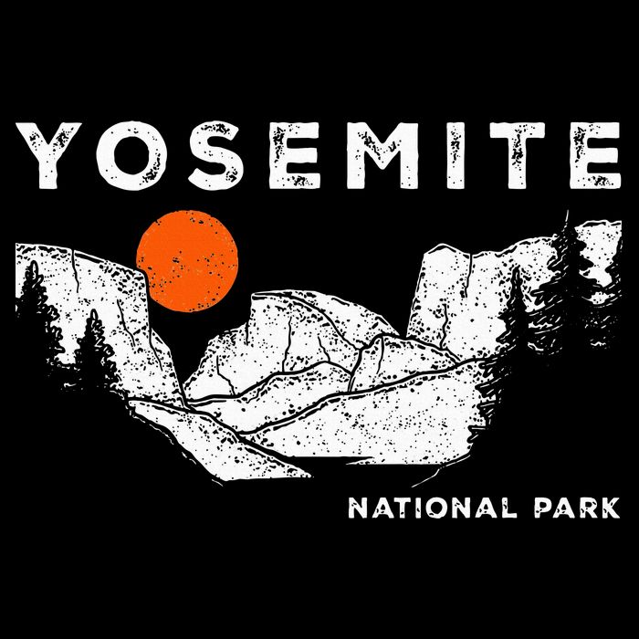 Retro Yosemite HalfDome National Park Vintage Apron