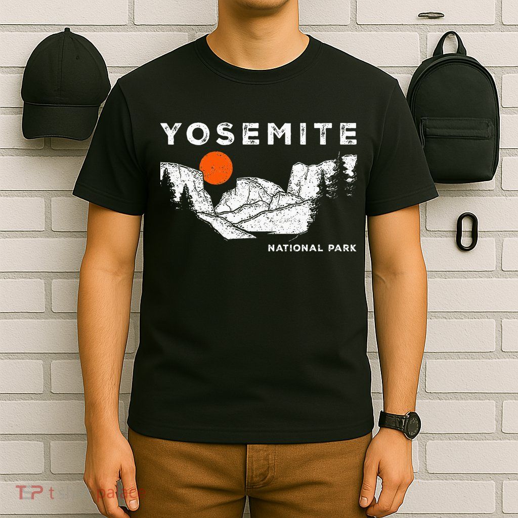 Retro Yosemite HalfDome National Park Vintage T-Shirt