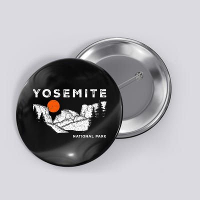 Retro Yosemite HalfDome National Park Vintage Button
