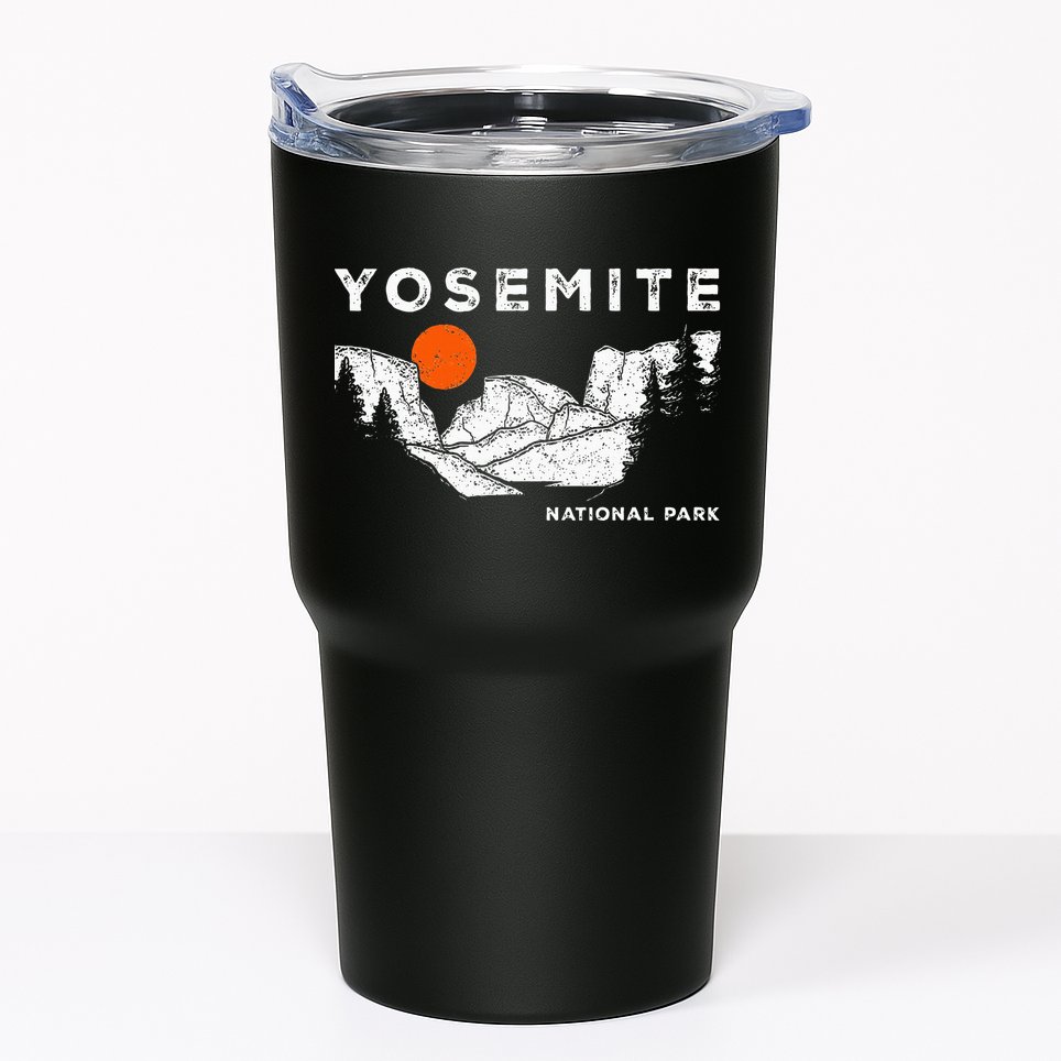 Retro Yosemite HalfDome National Park Vintage Tumbler