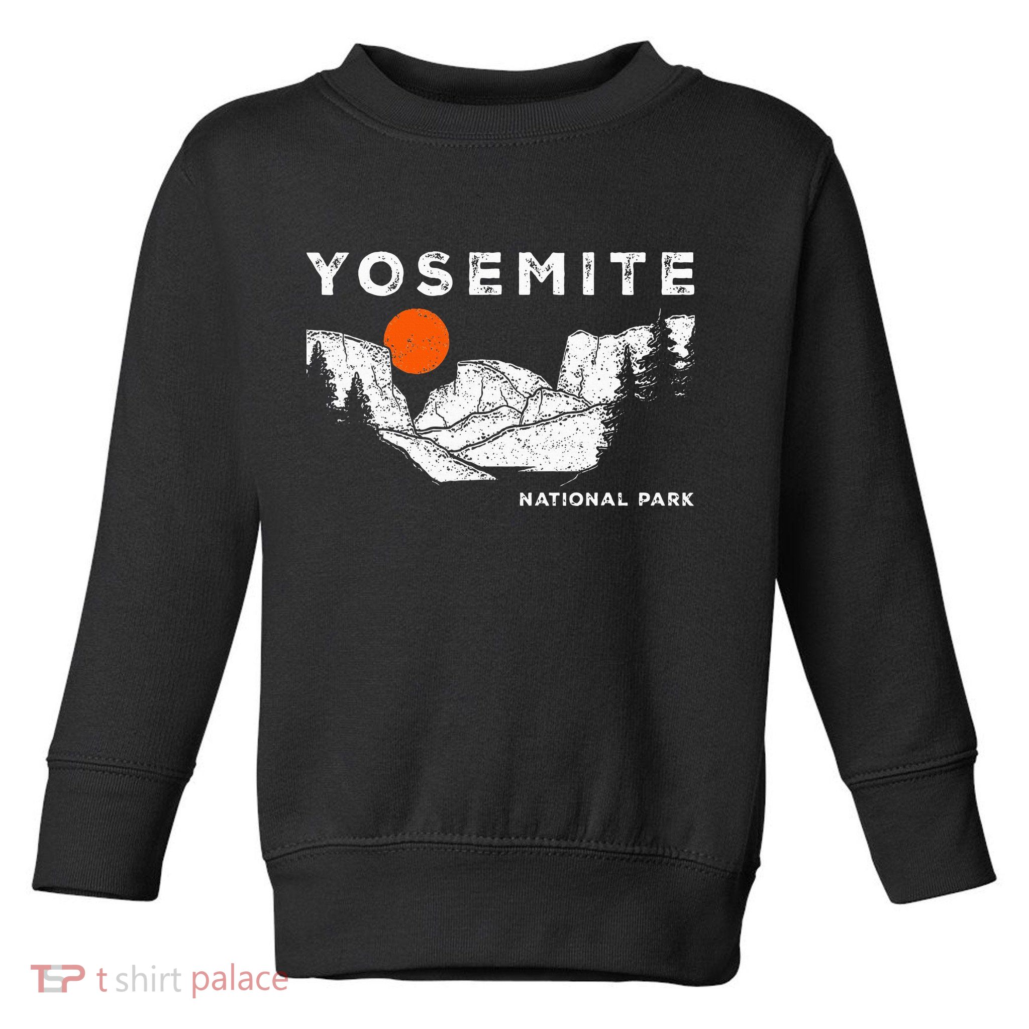 Retro Yosemite HalfDome National Park Vintage Toddler Sweatshirt