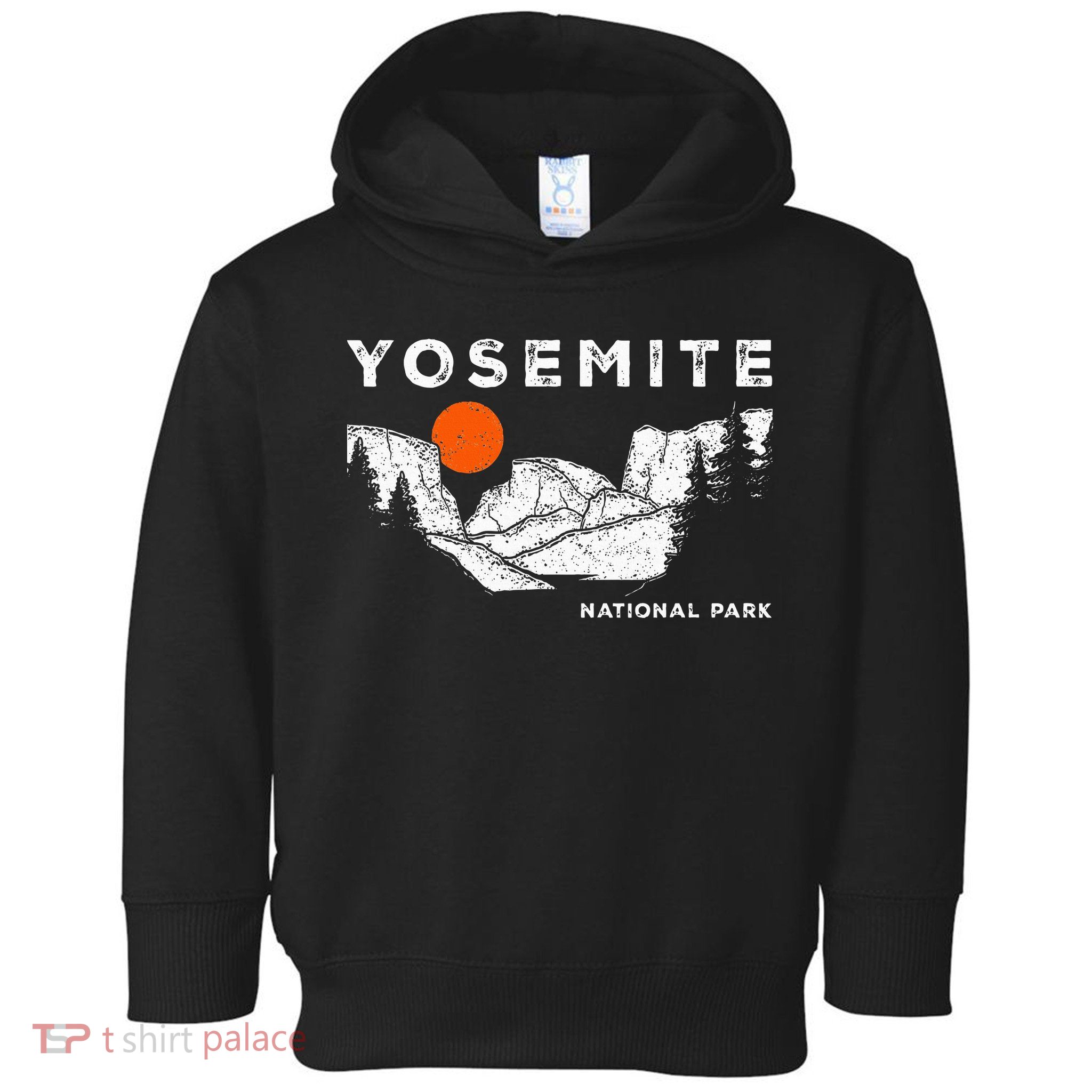 Retro Yosemite HalfDome National Park Vintage Toddler Hoodie