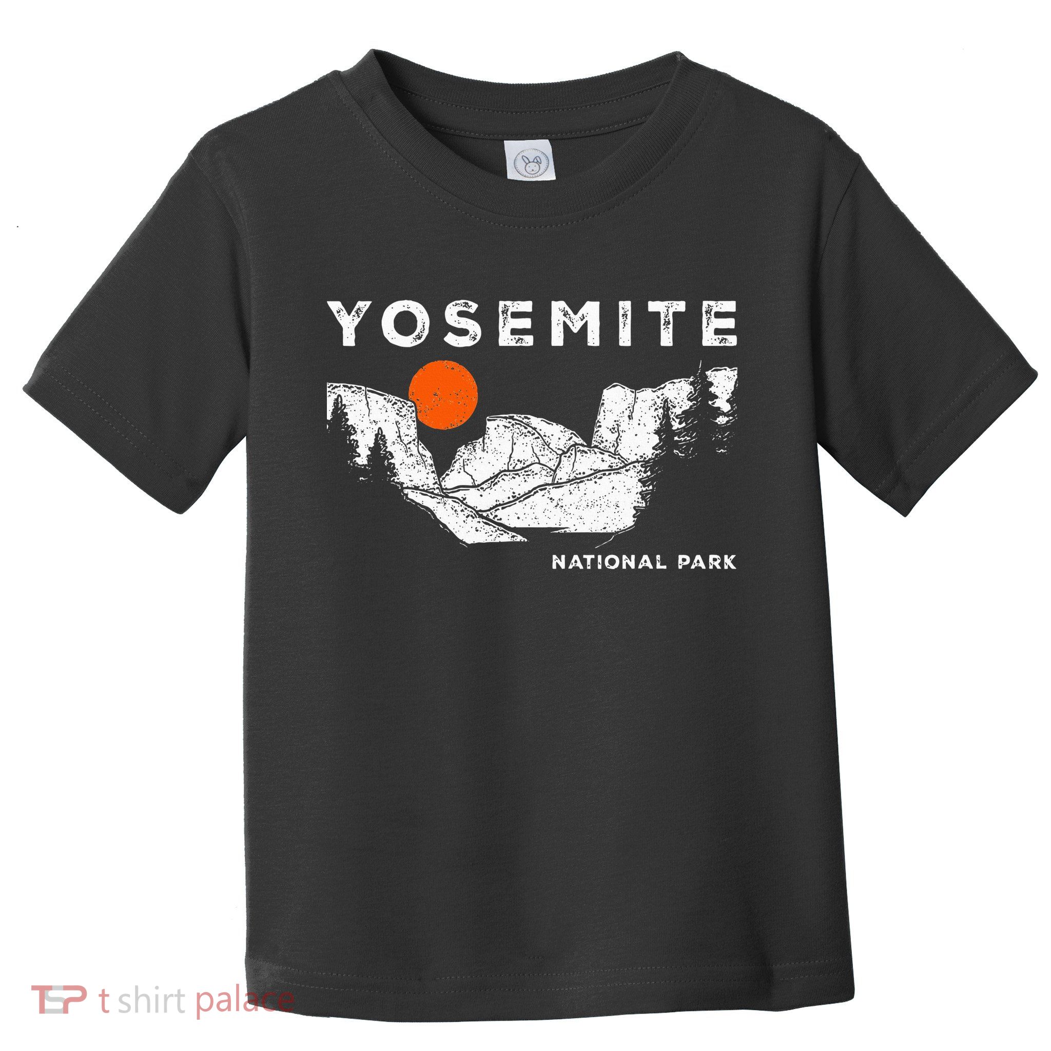 Retro Yosemite HalfDome National Park Vintage Toddler T-Shirt