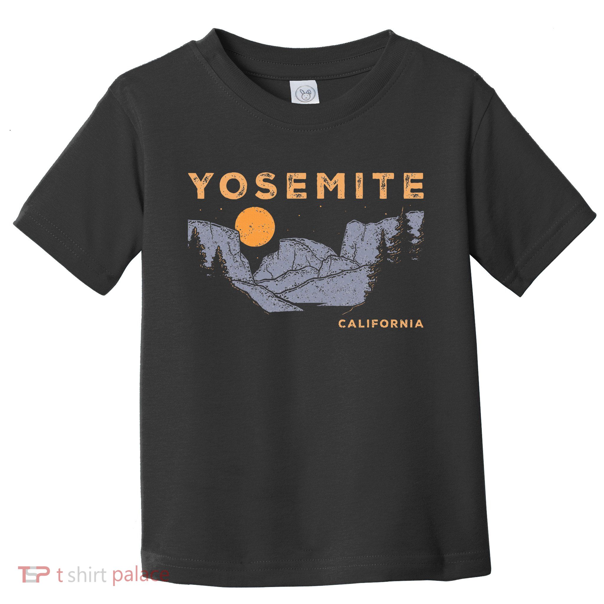 Retro Yosemite Halfdome National Park Vintage Toddler T-Shirt