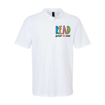 Read Your Heart Read Reading Librarian Book Across America Softstyle Adult Sport Polo