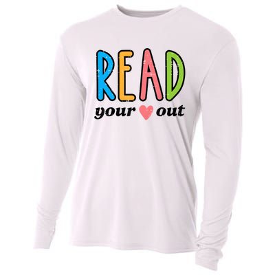 Read Your Heart Read Reading Librarian Book Across America Cooling Performance Long Sleeve Crew