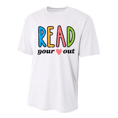 Read Your Heart Read Reading Librarian Book Across America Performance Sprint T-Shirt