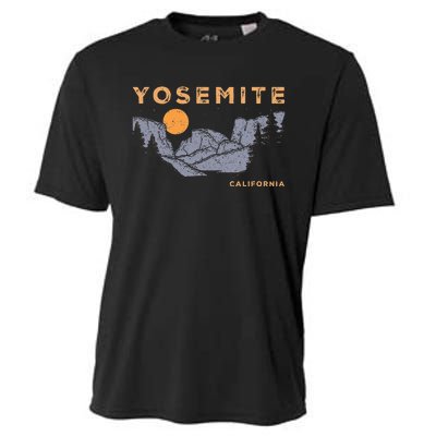 Retro Yosemite Halfdome National Park Vintage Cooling Performance Crew T-Shirt