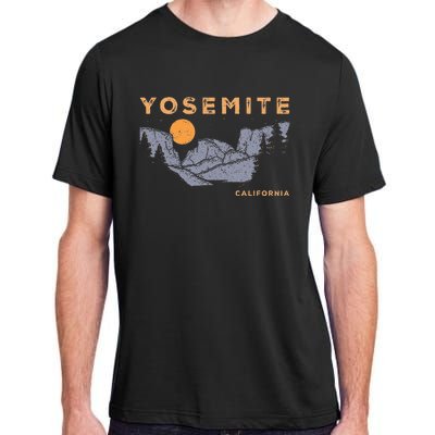 Retro Yosemite Halfdome National Park Vintage Adult ChromaSoft Performance T-Shirt