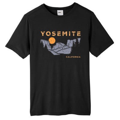 Retro Yosemite Halfdome National Park Vintage Tall Fusion ChromaSoft Performance T-Shirt