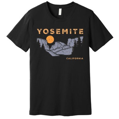 Retro Yosemite Halfdome National Park Vintage Premium T-Shirt