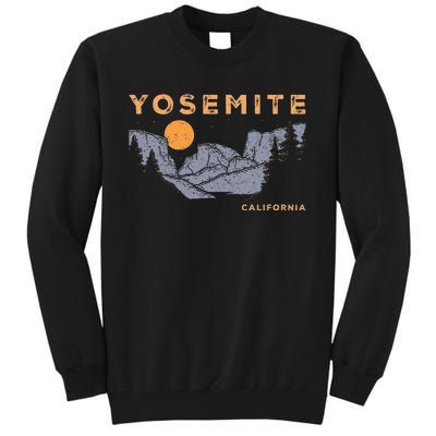 Retro Yosemite Halfdome National Park Vintage Tall Sweatshirt