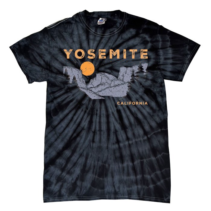 Retro Yosemite Halfdome National Park Vintage Tie-Dye T-Shirt