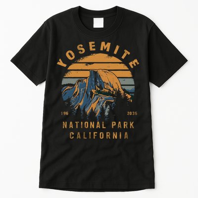 Retro Yosemite Halfdome National Park Vintage Tall T-Shirt