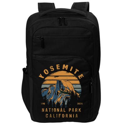 Retro Yosemite Halfdome National Park Vintage Impact Tech Backpack