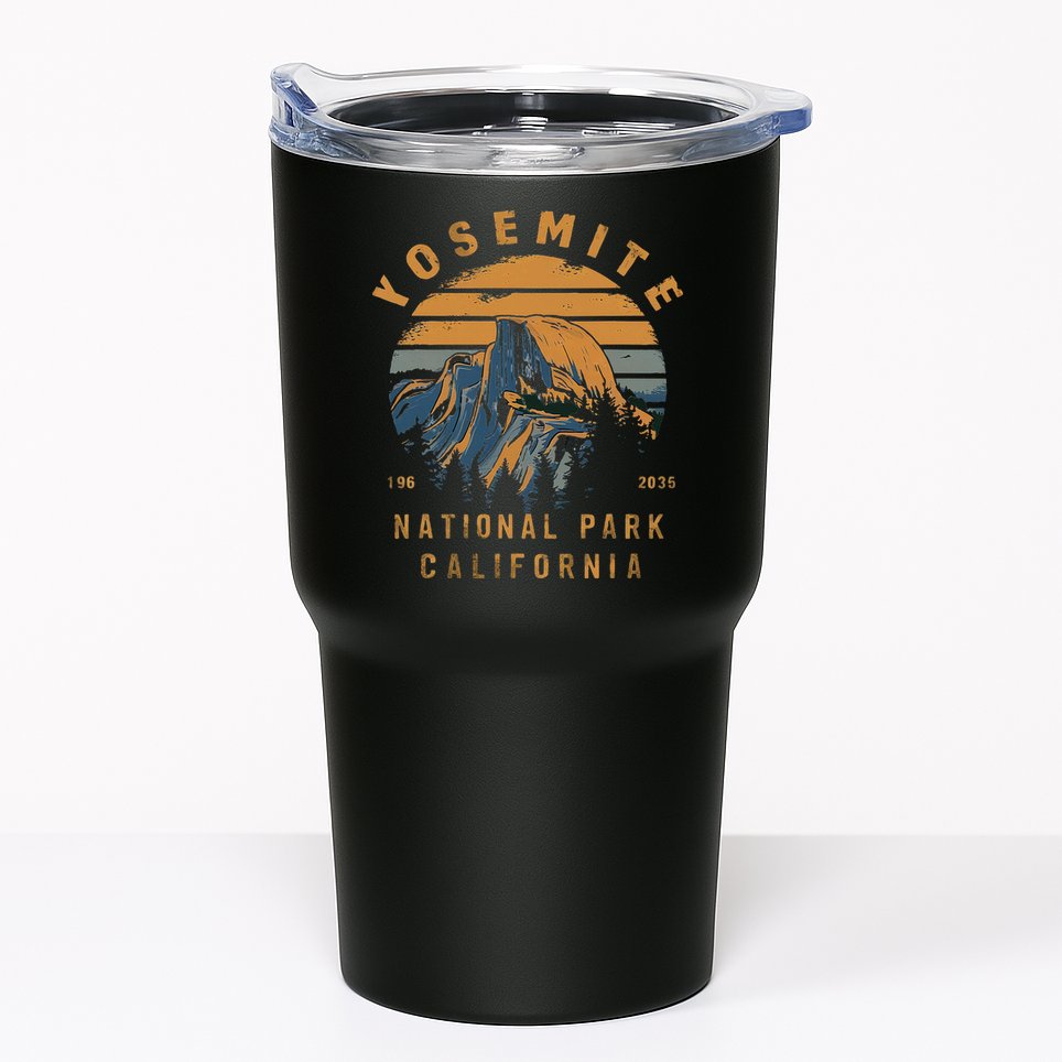 Retro Yosemite Halfdome National Park Vintage Tumbler