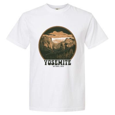 Retro Yosemite Halfdome National Park Vintage Garment-Dyed Heavyweight T-Shirt