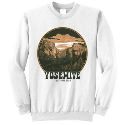 Retro Yosemite Halfdome National Park Vintage Sweatshirt