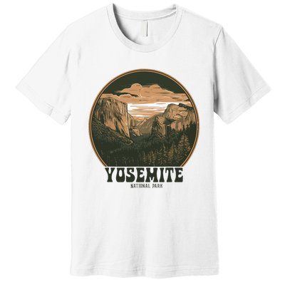 Retro Yosemite Halfdome National Park Vintage Premium T-Shirt