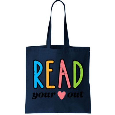 Read Your Heart Read Reading Librarian Book Across America Tote Bag