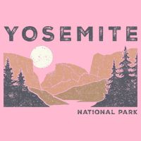 Retro Yosemite Halfdome National Park Button