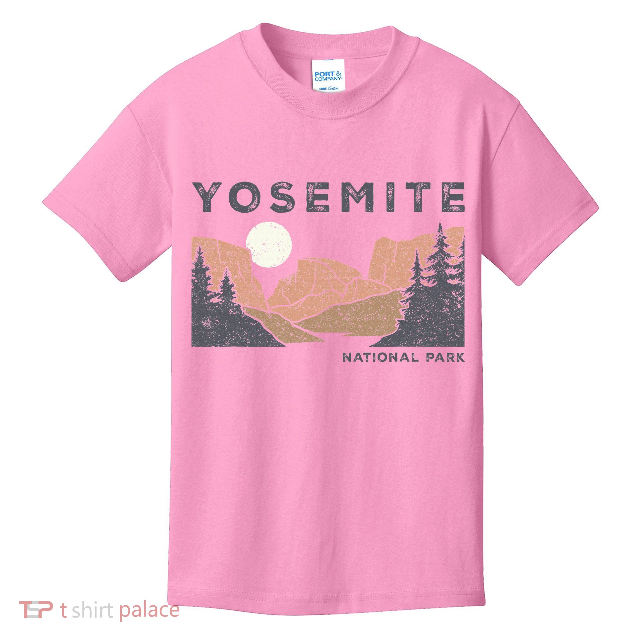 Retro Yosemite Halfdome National Park Kids T-Shirt