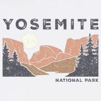 Retro Yosemite Halfdome National Park Cool Comfort Performance Bucket Hat