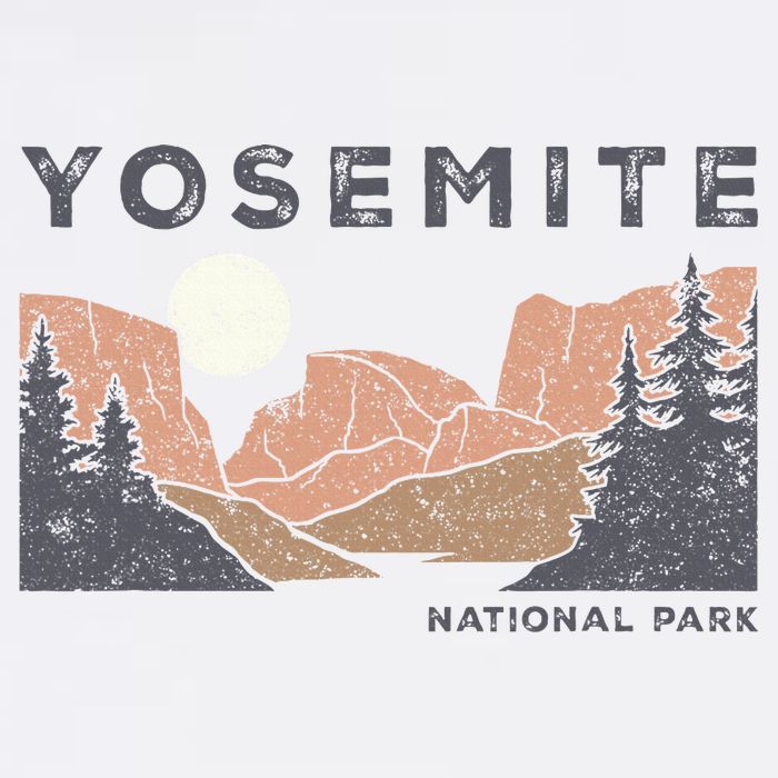 Retro Yosemite Halfdome National Park Cool Comfort Performance Bucket Hat
