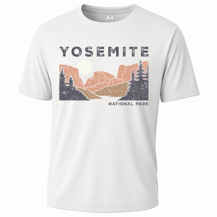 Retro Yosemite Halfdome National Park Cooling Performance Crew T-Shirt