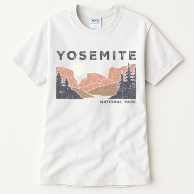 Retro Yosemite Halfdome National Park Tall T-Shirt