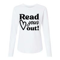 Read Your Heart Out Book Lover Bookworm Librarian Womens Cotton Relaxed Long Sleeve T-Shirt