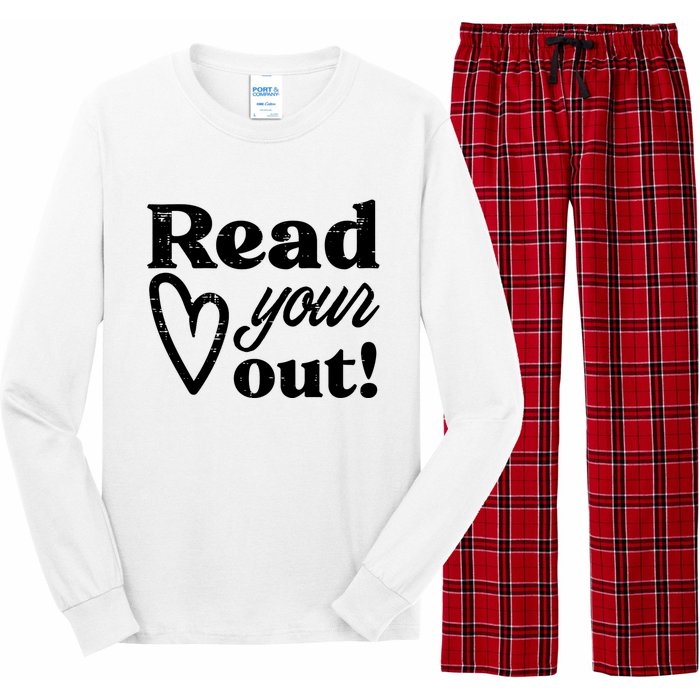 Read Your Heart Out Book Lover Bookworm Librarian Long Sleeve Pajama Set