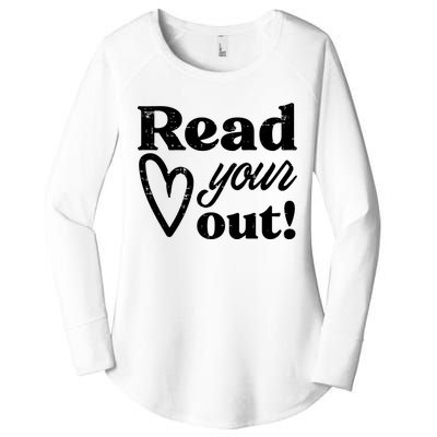 Read Your Heart Out Book Lover Bookworm Librarian Women's Perfect Tri Tunic Long Sleeve Shirt