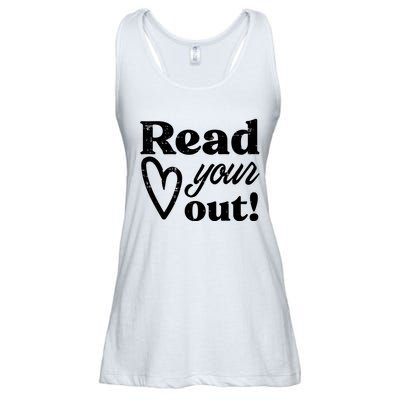 Read Your Heart Out Book Lover Bookworm Librarian Ladies Essential Flowy Tank