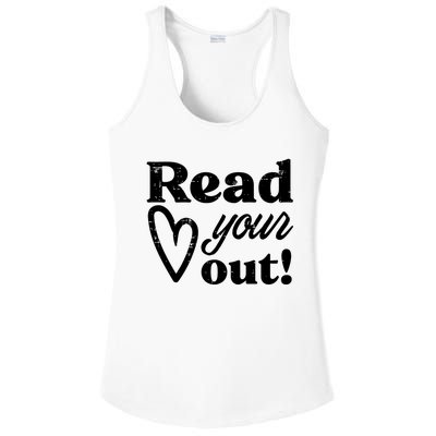 Read Your Heart Out Book Lover Bookworm Librarian Ladies PosiCharge Competitor Racerback Tank