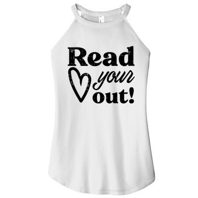 Read Your Heart Out Book Lover Bookworm Librarian Women's Perfect Tri Rocker Tank